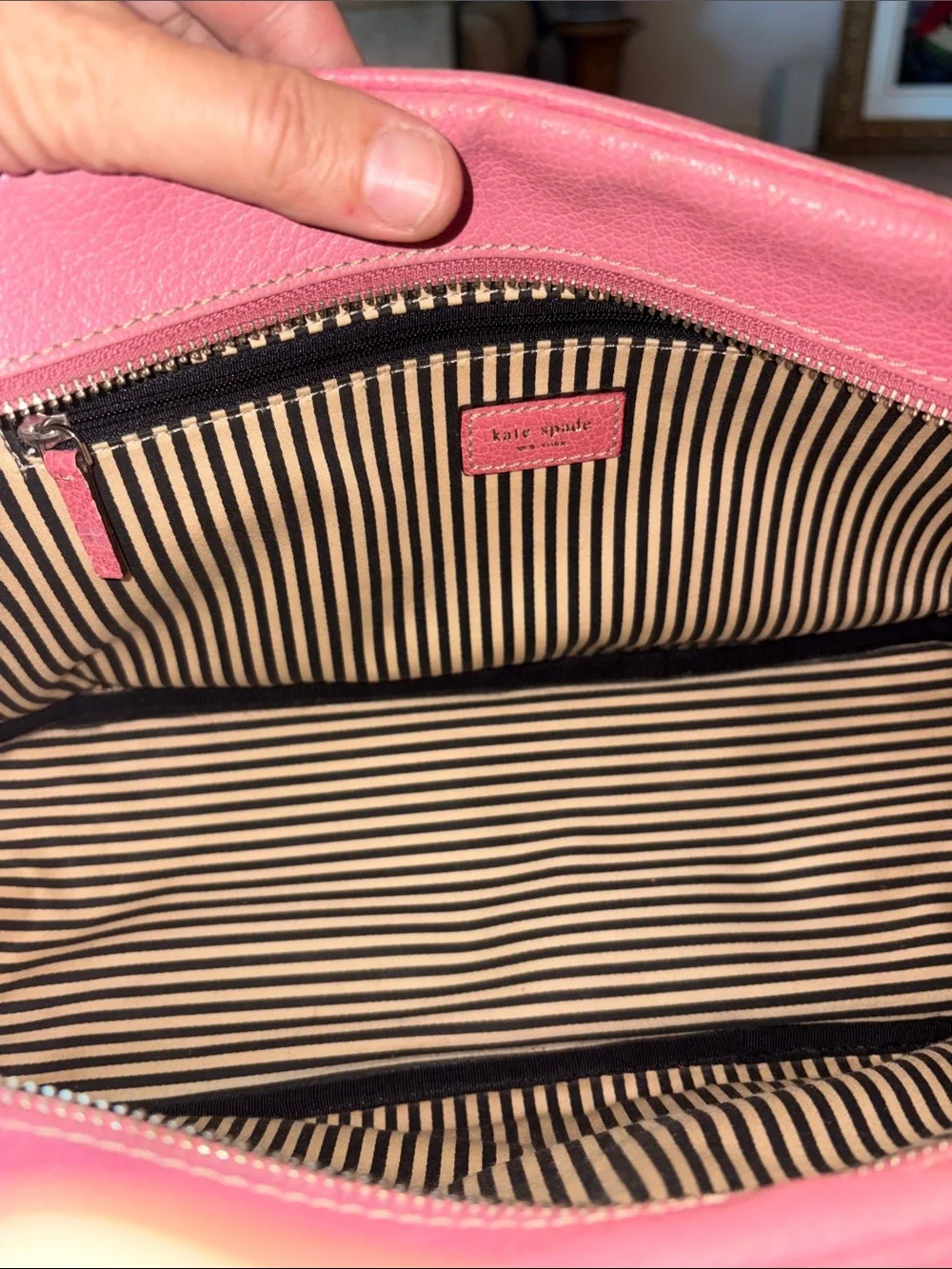 Leather KATE SPADE Women's Pink Leather Shoulder Bag